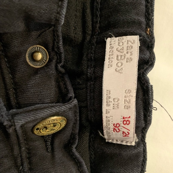 Zara Bottoms Zara Baby Boy Black Jeans 824 Months Lightly Worn Poshmark